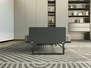 English Elm Metal Folding Bed Twin with 4" High-Density Foam Mattress, 300lbs Steel Frame, Slim 14" Foldable Profile W1960P162794