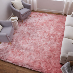 Feizy Rugs 4944550f Indochine Plush Hand-tufted Polyester Shag Rug - Luxurious High Pile For Contemporary Spaces Pink Polyester 4944550fpnk000e04