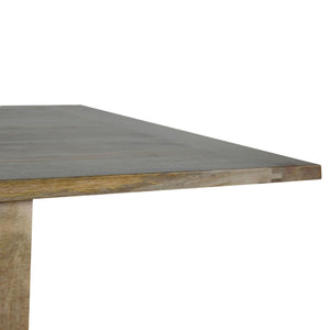 English Elm Solid Wood Extendable Butterfly Dining Table - Rustic Mango With Oak Finish, Seats 2 To 6 Effortlessly B182P280764-GIGA