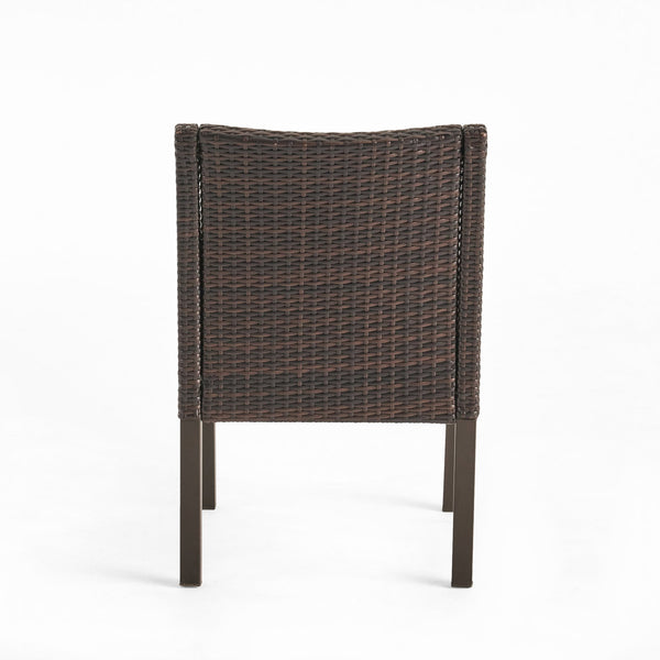 English Elm Christopher Knight Home® - ANTIBES Outdoor Dining Chair Set of 2 — All-Weather PE Rattan, Water-Resistant Cushions, Sleek Design Multi 40 L x 24.5 W x 11.5 H 61561.00MBRN