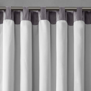 English Elm Curtain Madison Park Andora Faux Silk Embroidered Tree Branch Panel Lined Rod Pocket Back Tabs 50x84 Grey 3 L x 10.04 W x 7.09 H B03598038