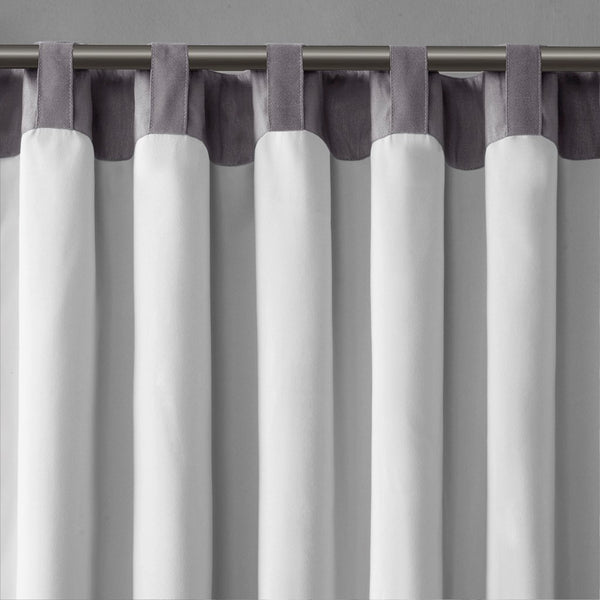 English Elm Curtain Madison Park Andora Faux Silk Embroidered Tree Branch Panel Lined Rod Pocket Back Tabs 50x84 Grey 3 L x 10.04 W x 7.09 H B03598038