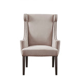 Madison Park Marcel Modern/Contemporary High Back Wing Chair FPF18-0247 Taupe