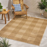 Christopher Knight Home® - Noble House - Tokota 5'3" X 7' Indoor/Outdoor Area Rug, Natural