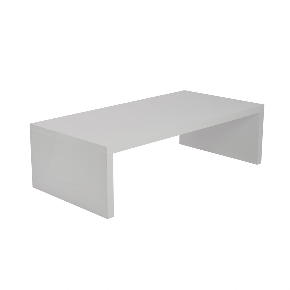 Homeroots 47" White Wood Coffee Table   357508
