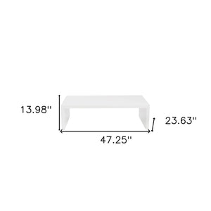 Homeroots 47" White Wood Coffee Table   357508