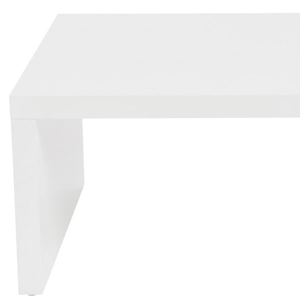 Homeroots 47" White Wood Coffee Table   357508