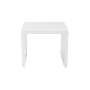 Homeroots 20" White Square End Table   357510