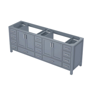 English Elm Dark Grey Double Bath Vanity – Spacious 84" Design With Soft-Close Drawers & Durable Storage Solutions B2731P258970