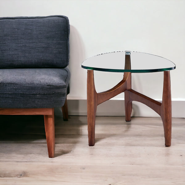 Homeroots 20" Clear Tempered Glass End Table   357542