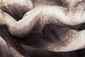 Homeroots 50" X 60" Brown And White Modern Contemporary Heated  Throw Blankets  Acrylic 357551