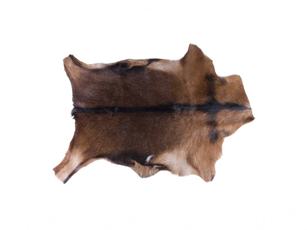 HomeRoots 2' X 3' Tricolor Calfskin Rug - Handcrafted Contemporary Design, Soft, Durable, Unique Accents 357552