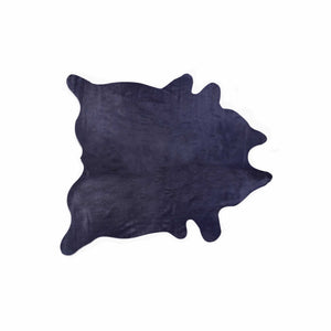 Homeroots 5' X 7' Navy Modern Cowhide Contemporary Area Rugs  Cowhide 357554