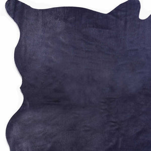 Homeroots 5' X 7' Navy Modern Cowhide Contemporary Area Rugs  Cowhide 357554