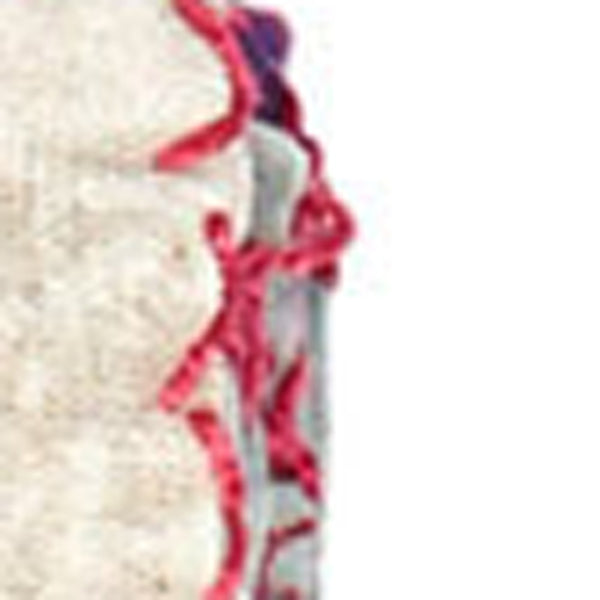 Homeroots 50" Elegant Gray And Pink Kantha Floral Throw Blanket With Exquisite Embroidery For Cozy Spaces Cotton ,50"X70" Cotton 357575