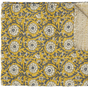 Homeroots 50" Cozy Green And Pink Kantha Paisley Throw Blanket With Beautiful Embroidery For Stylish Decor Cotton ,50"X70" Cotton 357581