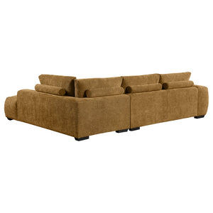 English Elm Florence Amber Tufted L-shaped Sectional with Pocket Coil Seating for Living Rooms B062S01440