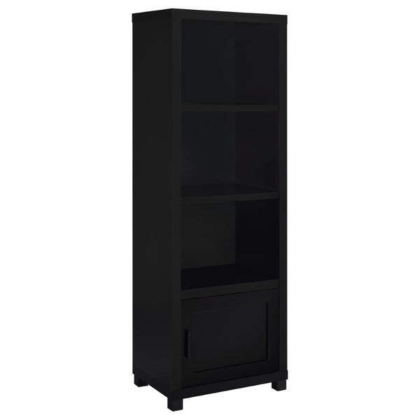 English Elm Arnaud Matte Black 3 Piece Entertainment Center with Media Towers for Living Room B062S01737