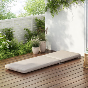 English Elm Christopher Knight Home® - Noah Outdoor Chaise Lounge Cushion - Stylish Beige, Weather-Resistant, Comfortable & Easy Care N775P291468B