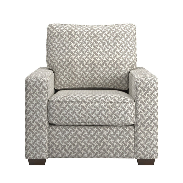 Svolvar Upholstered Accent Chair Rubberwood Frame Plush Cushions Modern Living Room