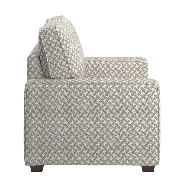 Svolvar Upholstered Accent Chair Rubberwood Frame Plush Cushions Modern Living Room