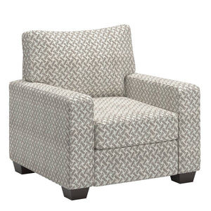 Svolvar Upholstered Accent Chair Rubberwood Frame Plush Cushions Modern Living Room