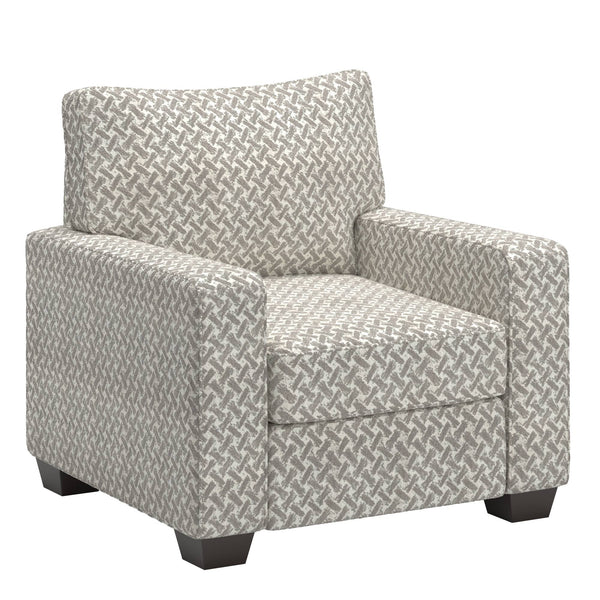 Svolvar Upholstered Accent Chair Rubberwood Frame Plush Cushions Modern Living Room