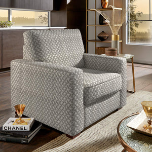 Svolvar Upholstered Accent Chair Rubberwood Frame Plush Cushions Modern Living Room