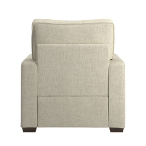 Svolvar Upholstered Accent Chair Rubberwood Frame Plush Cushions Modern Living Room
