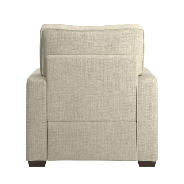 Svolvar Upholstered Accent Chair Rubberwood Frame Plush Cushions Modern Living Room