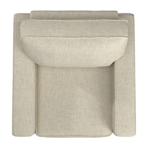 Svolvar Upholstered Accent Chair Rubberwood Frame Plush Cushions Modern Living Room