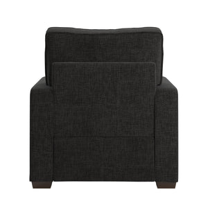 Svolvar Upholstered Accent Chair Rubberwood Frame Plush Cushions Modern Living Room
