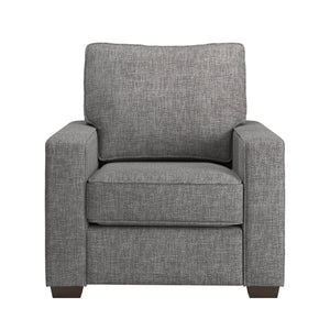 Svolvar Upholstered Accent Chair Rubberwood Frame Plush Cushions Modern Living Room