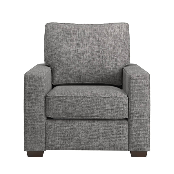 Svolvar Upholstered Accent Chair Rubberwood Frame Plush Cushions Modern Living Room