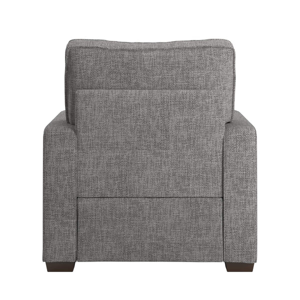 Svolvar Upholstered Accent Chair Rubberwood Frame Plush Cushions Modern Living Room