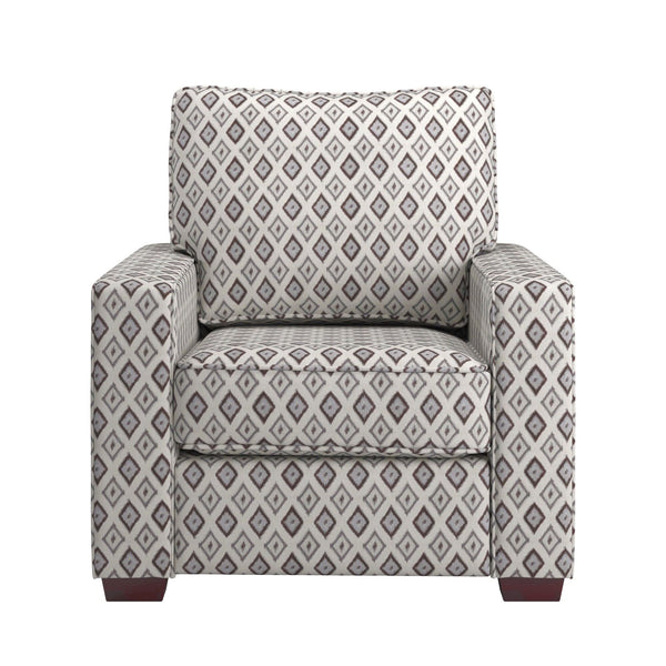 Svolvar Upholstered Accent Chair Rubberwood Frame Plush Cushions Modern Living Room