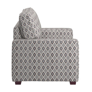 Svolvar Upholstered Accent Chair Rubberwood Frame Plush Cushions Modern Living Room