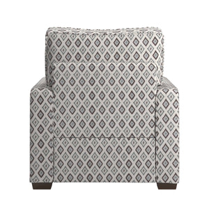 Svolvar Upholstered Accent Chair Rubberwood Frame Plush Cushions Modern Living Room