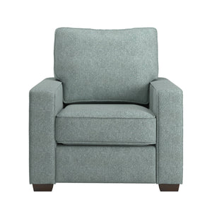 Svolvar Upholstered Accent Chair Rubberwood Frame Plush Cushions Modern Living Room