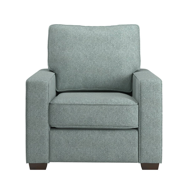 Svolvar Upholstered Accent Chair Rubberwood Frame Plush Cushions Modern Living Room