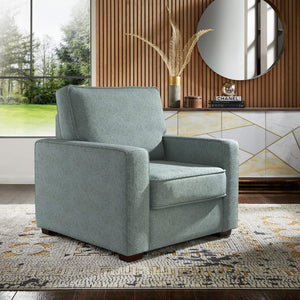 Svolvar Upholstered Accent Chair Rubberwood Frame Plush Cushions Modern Living Room