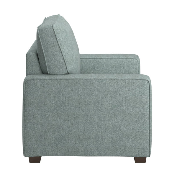 Svolvar Upholstered Accent Chair Rubberwood Frame Plush Cushions Modern Living Room
