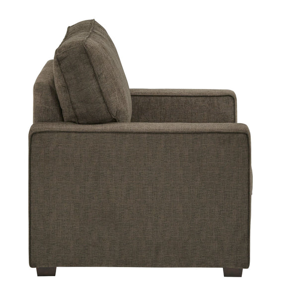 Svolvar Upholstered Accent Chair Rubberwood Frame Plush Cushions Modern Living Room