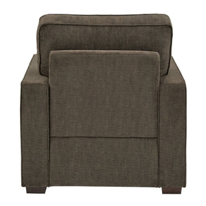 Svolvar Upholstered Accent Chair Rubberwood Frame Plush Cushions Modern Living Room