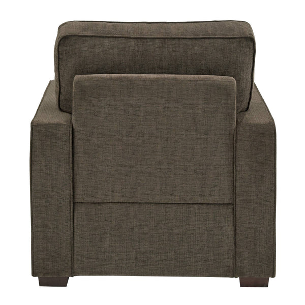 Svolvar Upholstered Accent Chair Rubberwood Frame Plush Cushions Modern Living Room