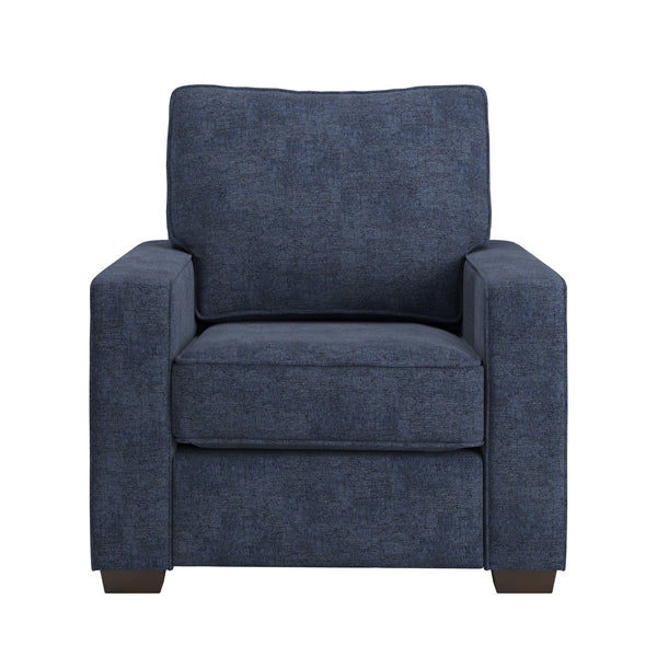 Svolvar Upholstered Accent Chair Rubberwood Frame Plush Cushions Modern Living Room