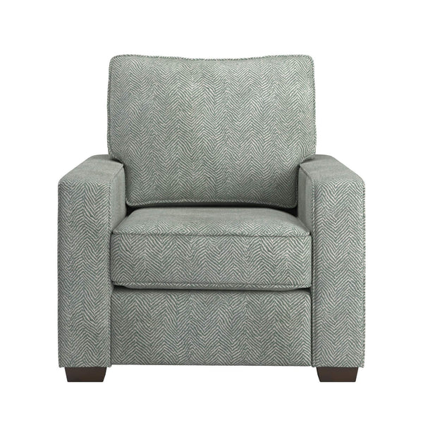 Homelegance Svolvar Upholstered Accent Chair Rubberwood Frame Plush Cushions Modern Living Room Espresso / Moss Green 357C-FD6