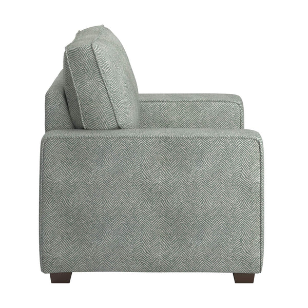 Svolvar Upholstered Accent Chair Rubberwood Frame Plush Cushions Modern Living Room