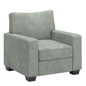 Svolvar Upholstered Accent Chair Rubberwood Frame Plush Cushions Modern Living Room
