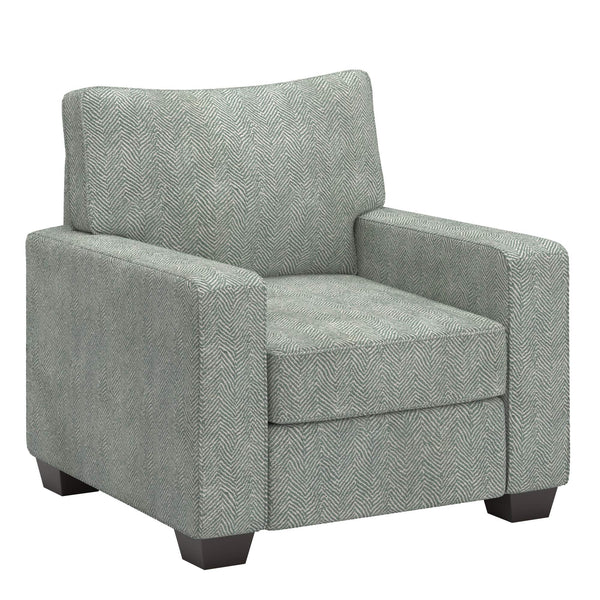 Svolvar Upholstered Accent Chair Rubberwood Frame Plush Cushions Modern Living Room